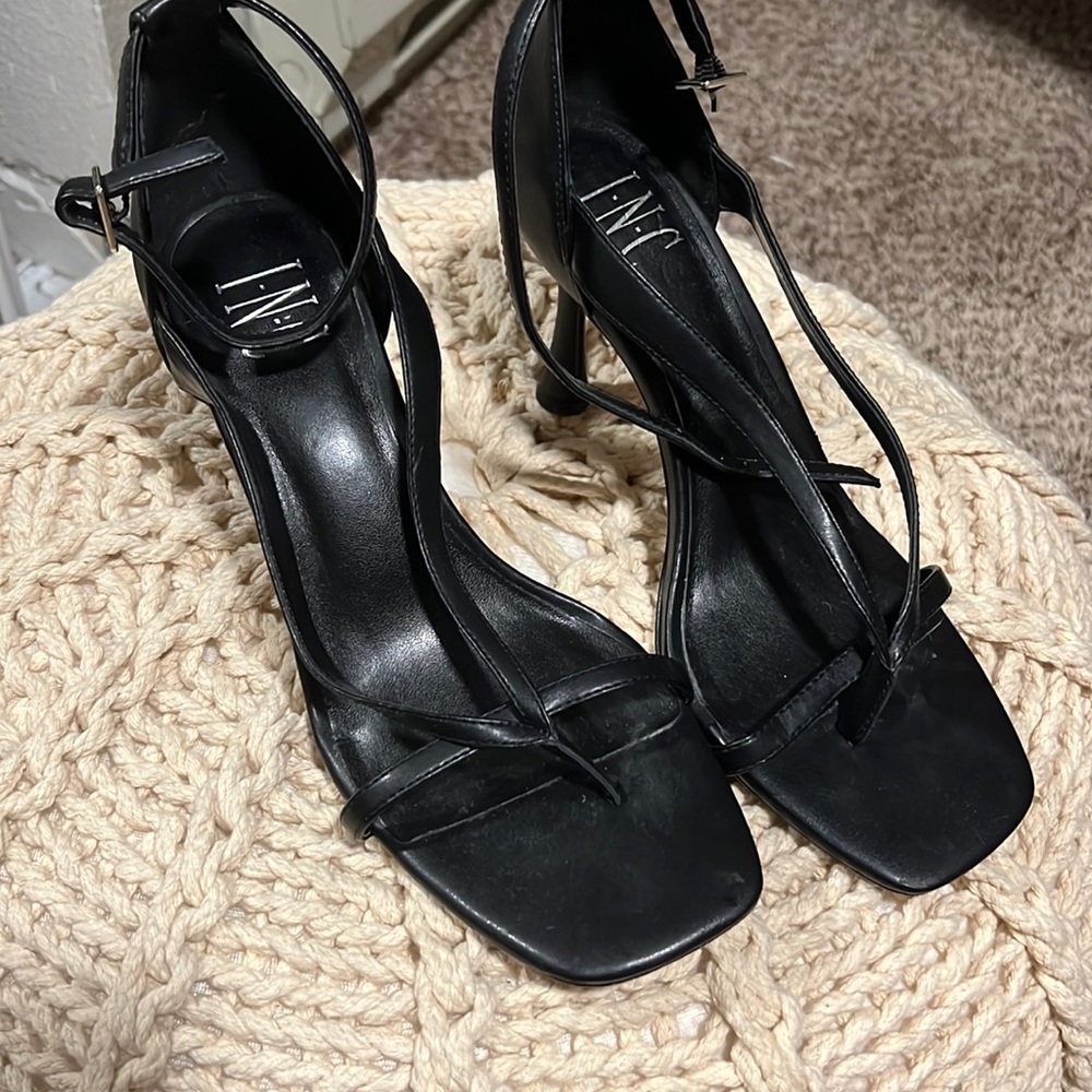 Inc heels 3 inch heel black
